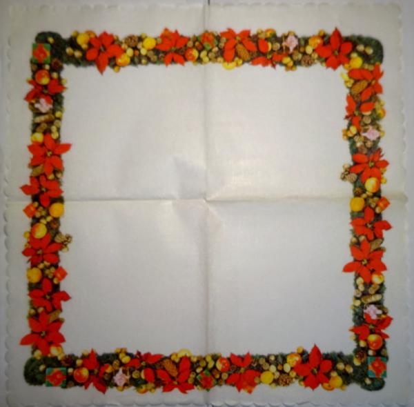 095 Christmas Flowers - 3-ply (95)